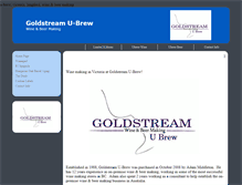 Tablet Screenshot of goldstreamubrew.com